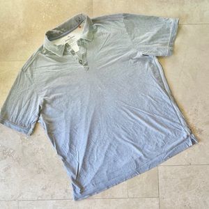 Tommy Bahama Distressed Grey Polo Short L